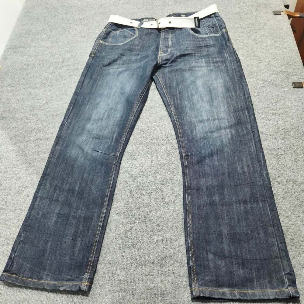 Crosshatch Blue Jeans Size 38R Dark Wash Regular Fit Denim